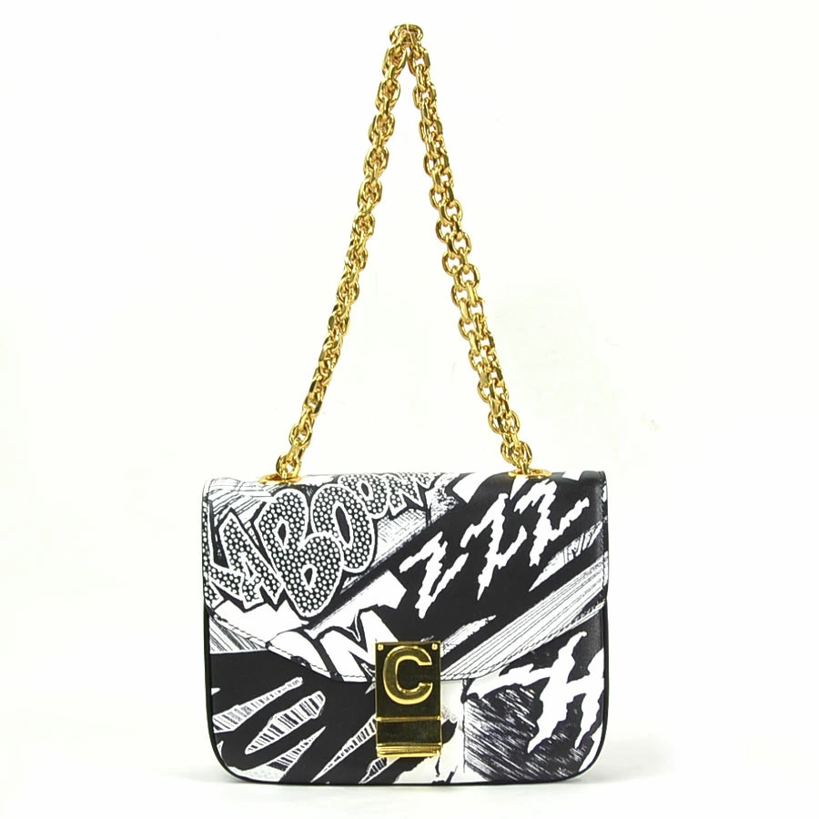 Celine Chain Shoulder Bag Christian Marclay Collaboration Smooth Calfskin